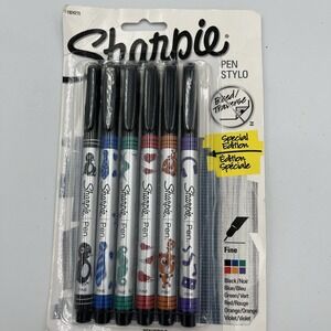 Sharpie Pen Stylo Fine Point, 6-Pack (one Pack) Special Edition Assorted Colors